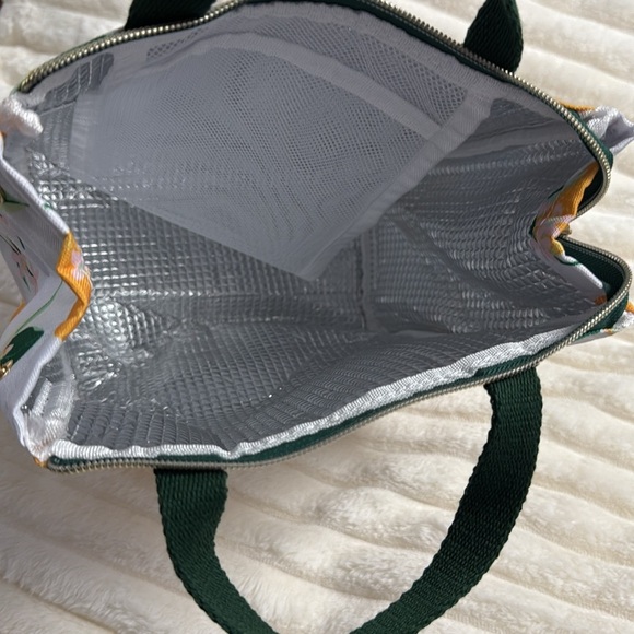 Kate Spade White and Green Floral Lunch Bag - Picture 4 of 6